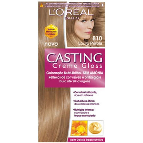 Tonalizante L'Oréal Casting Creme Gloss Nº 810 Louro Pérola