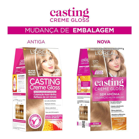 Tonalizante L'Oréal Casting Creme Gloss Nº 810 Louro Pérola