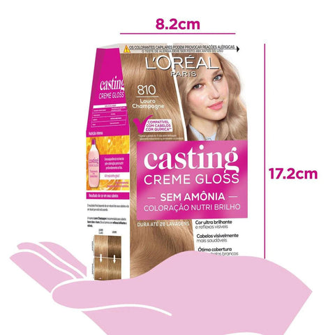 Tonalizante L'Oréal Casting Creme Gloss Nº 810 Louro Pérola