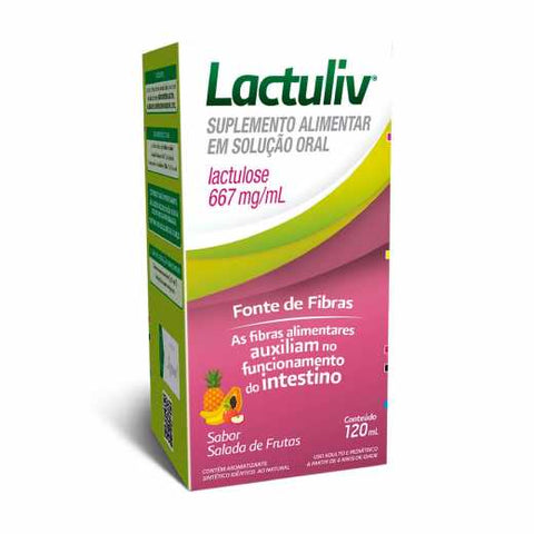 Suplemento Alimentar Lactuliv 667Mg/Ml Solução Oral Sabor Salada de Frutas Com 120 Ml