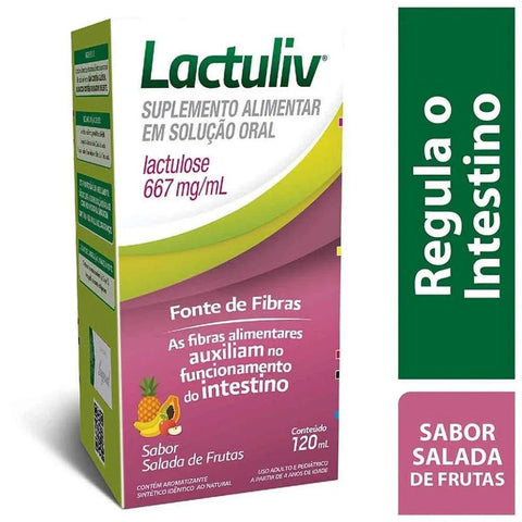 Suplemento Alimentar Lactuliv 667Mg/Ml Solução Oral Sabor Salada de Frutas Com 120 Ml