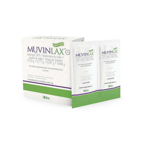 Muvinlax 13,125g + 0,1775g + 0,0466g + 0,3507g - 20 Unidades - Sachê