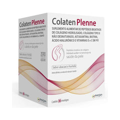 Colágeno Colaten Plenne (Marjan) 30 Unidades - Sachê - Sabor Abacaxi e Horterlã