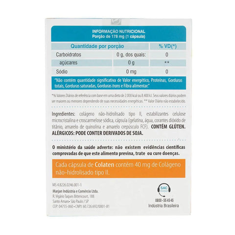 Colaten 40mg - 60 Unidades - Cápsula