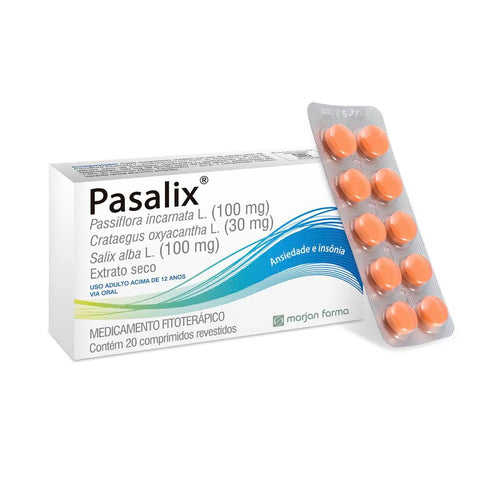 Pasalix 100mg + 30mg + 100mg - 20 Unidades - Comprimido (A1)
