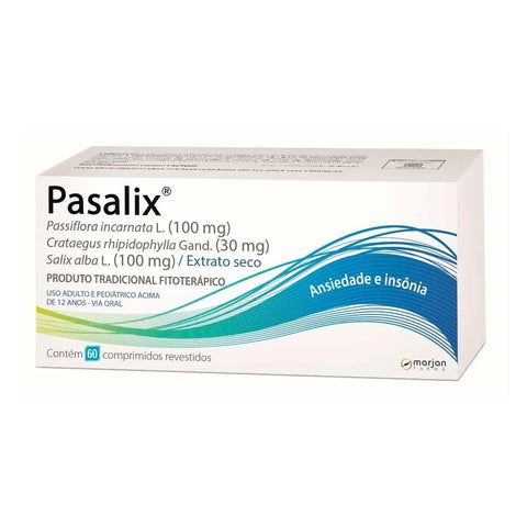 Pasalix 100mg + 30mg + 100mg - 60 Unidades - Comprimido (A1)
