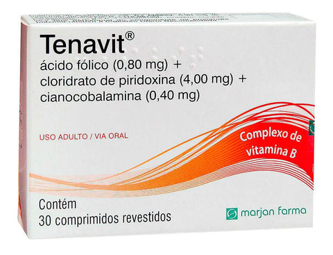 Tenavit 0,8mg + 4mg + 0,4mg - 30 Unidades - Comprimido