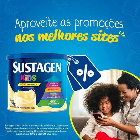 Sustagen Kids  Sabor Baunilha - 380 g