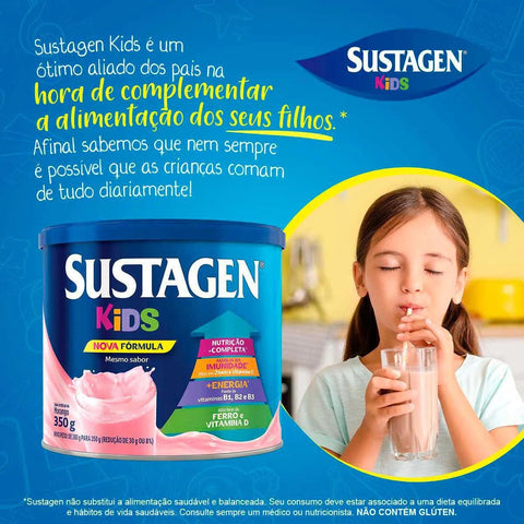 Sustagen Kids  Sabor Morango - 380 g