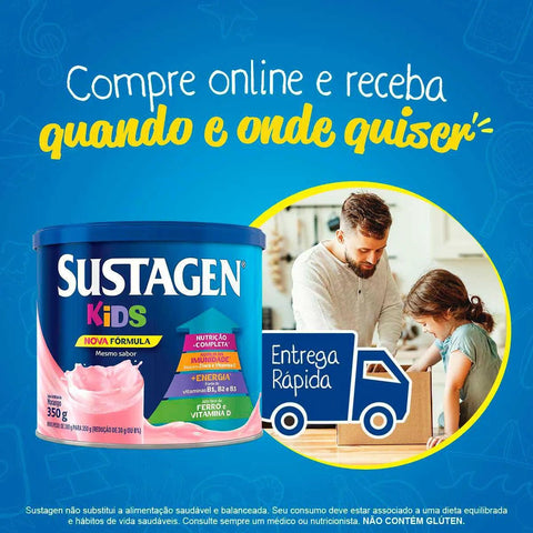 Sustagen Kids  Sabor Morango - 380 g