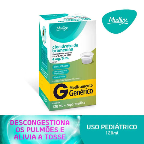 Cloridrato de Bromexina (Medley) 0,8mg/mL - 120 mL - Xarope
