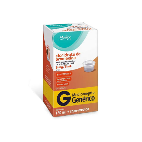 Cloridrato de Bromexina (Medley) 1,6mg/mL - 120 mL - Xarope