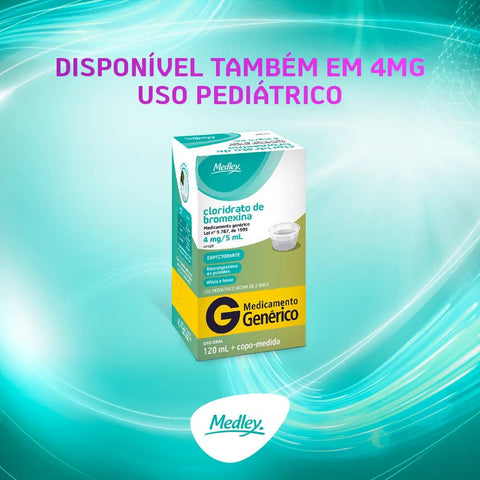 Cloridrato de Bromexina (Medley) 1,6mg/mL - 120 mL - Xarope