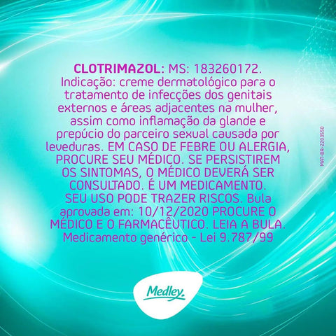 Clotrimazol (Medley) 10mg/g - 20 g - Creme