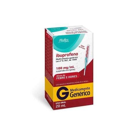 Ibuprofeno (Medley) 100mg/mL - 20 mL - Suspensão