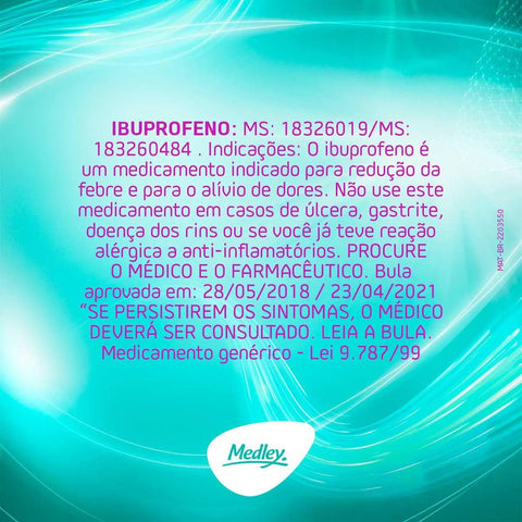 Ibuprofeno (Medley) 400mg - 10 Unidades - Cápsula