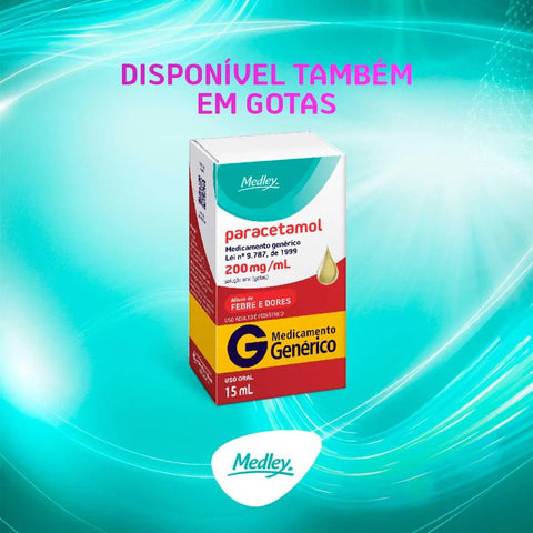Paracetamol (Medley) 750mg - 20 Unidades - Comprimido (A1)