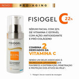 Sérum Facial Anti-Idade Fisiogel Vitamina C 22% Antioxidante 30ml