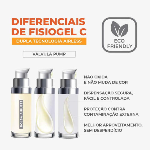 Sérum Facial Anti-Idade Fisiogel Vitamina C 22% Antioxidante 30ml