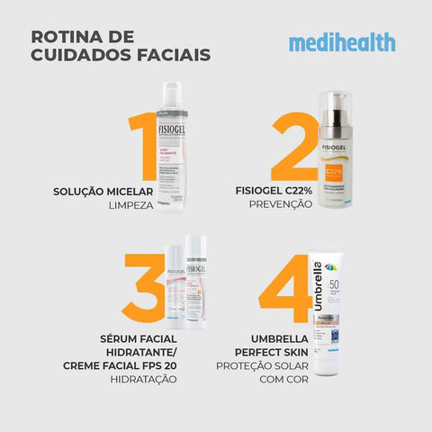Sérum Facial Anti-Idade Fisiogel Vitamina C 22% Antioxidante 30ml