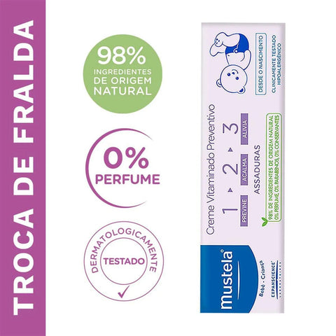 Creme para Assaduras Mustela 123 110 g - Pomada