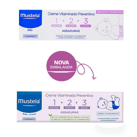 Creme para Assaduras Mustela 123 110 g - Pomada