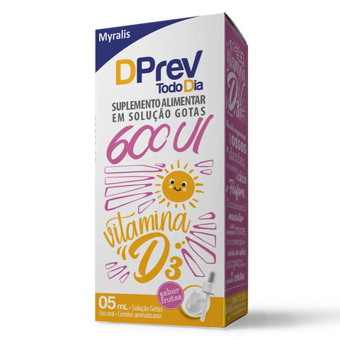Vitamina D Dprev 600UI - 5 mL - Solução
