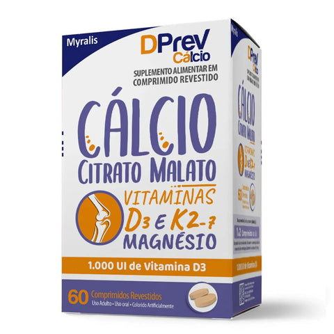 Vitamina D Dprev Cálcio 1.000UI - 60 Unidades - Comprimido