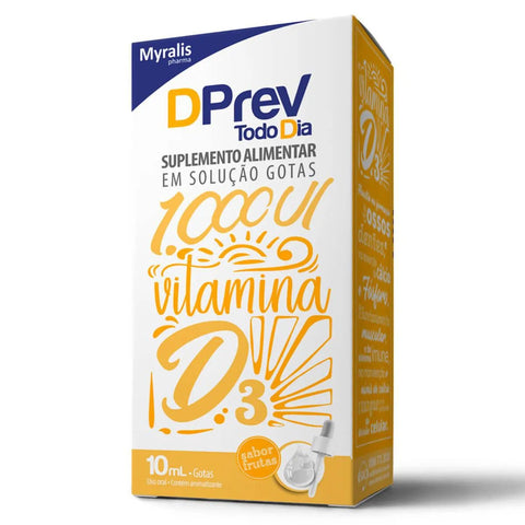 Vitamina D Dprev Todo Dia 1.000UI - 10 mL - Gotas