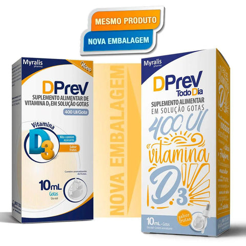 Vitamina D Dprev Todo Dia 400UI - 10 mL - Gotas