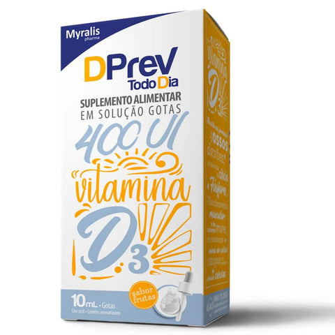 Vitamina D Dprev Todo Dia 400UI - 10 mL - Gotas