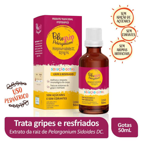 Blugrip Pelargonium  825mg/mL - 50 mL - Gotas