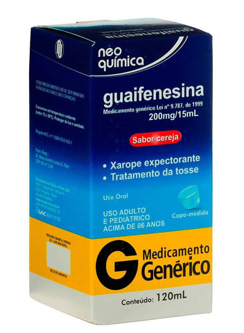 Guaifenesina (Neo Química) 13,3mg/mL - 120 mL - Xarope