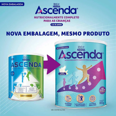 Ascenda Complete Sabor Baunilha - 800 g