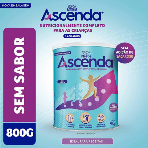Ascenda Complete  Sabor Sem Sabor - 800 g