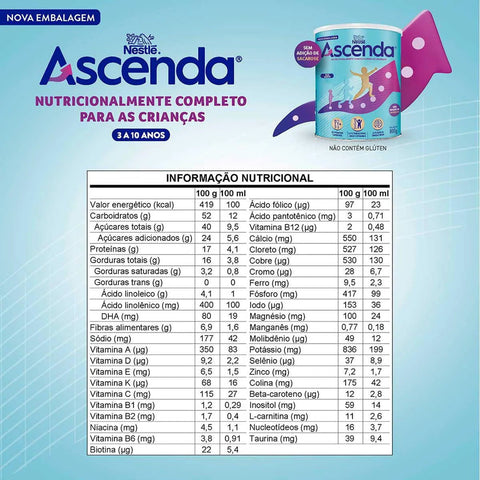 Ascenda Complete  Sabor Sem Sabor - 800 g