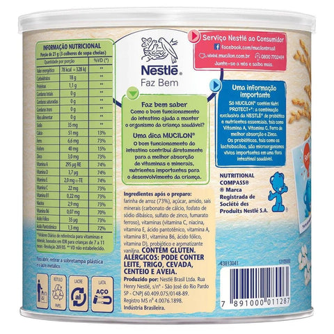 Cereal Infantil Mucilon Arroz 400g
