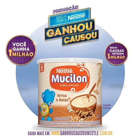 Cereal Infantil Mucilon Arroz e Aveia 400g