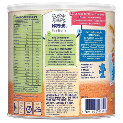 Cereal Infantil Mucilon Multicereais 400g