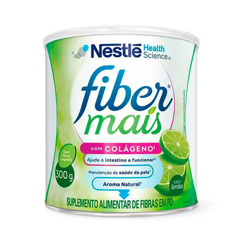 Fibermais Colageno Regulador Intestinal Limão - 300 g - Pó para Solução