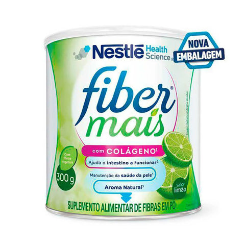 Fibermais Colageno Regulador Intestinal Limão - 300 g - Pó para Solução
