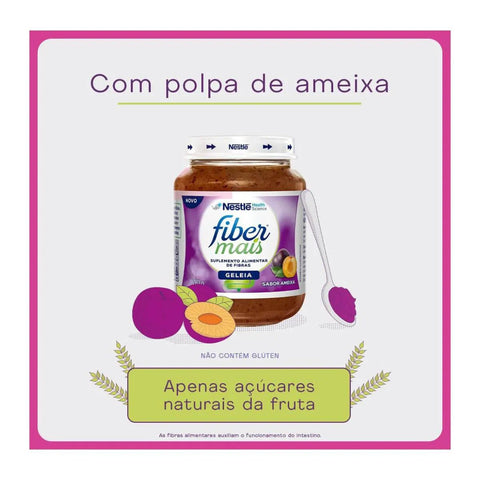 Fibermais Suplemento Alimentar Ameixa - 190 g - Geleia