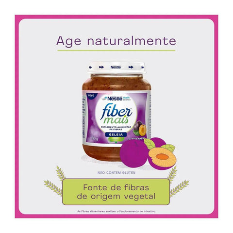 Fibermais Suplemento Alimentar Ameixa - 190 g - Geleia