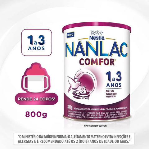 Fórmula Infantil Nanlac Comfor 1 a 3 - 800 g