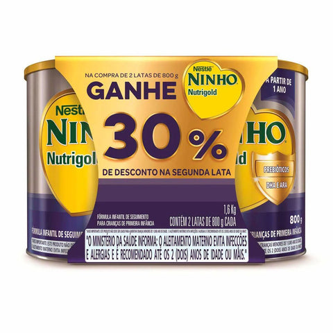 Fórmula Infantil Ninho Nutrigold 2 x 800 g