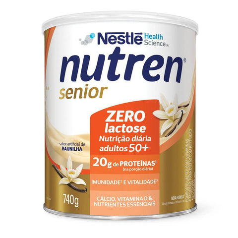 Nutren Senior Zero Lactose Baunilha - 740 g
