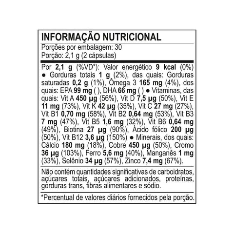 Polivitamínico Nutren Senior A-Z 60 Unidades - Cápsula