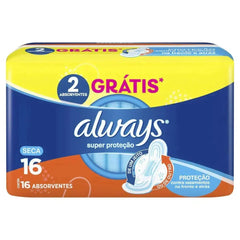 Absorvente Always  Com Abas - Cobertura Seca - 16 Unidades - Tamanho P