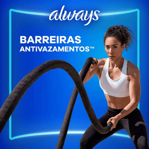 Absorvente Always Com Abas - Cobertura Seca - 16 Unidades - Tamanho P