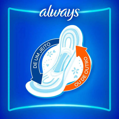 Absorvente Always Com Abas - Cobertura Seca - 32 Unidades - Tamanho P